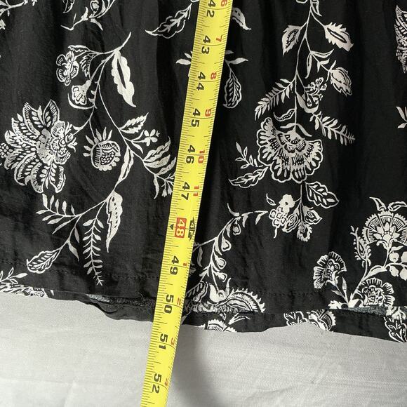 Tiered Maxi Dress Womens M Floral V-Neck Long Sleeve Boho Cottagecore Modest - Picture 7 of 15